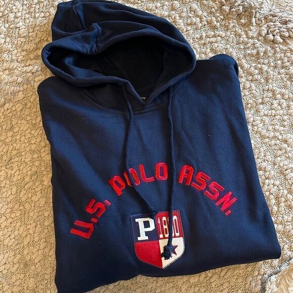 U.S. POLO ASSN. Hooded Sweatshirt. Men’s Size XL. Navy NWOT‎ - Picture 7 of 7